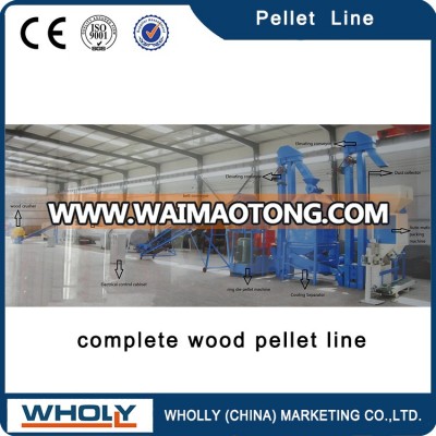 Organic Fertilizer Plant Used Wood/Wheat Corn Feed Pellet Making Line